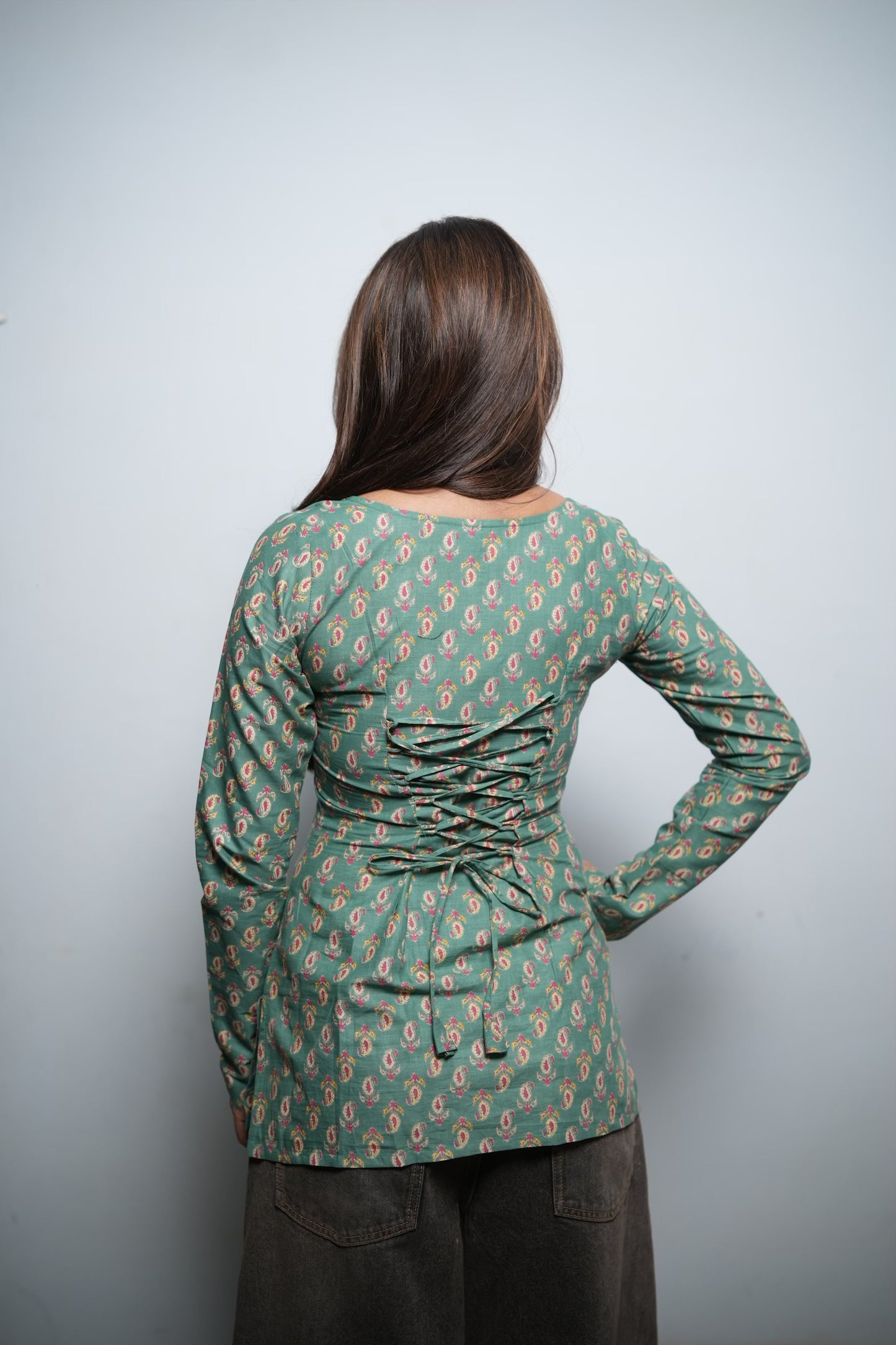 Hairat corset back kurti