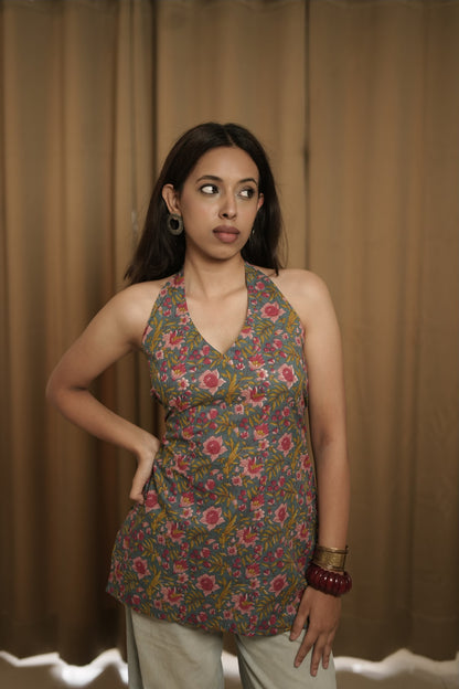 Noor 2.0 Halter neck backless Kurti