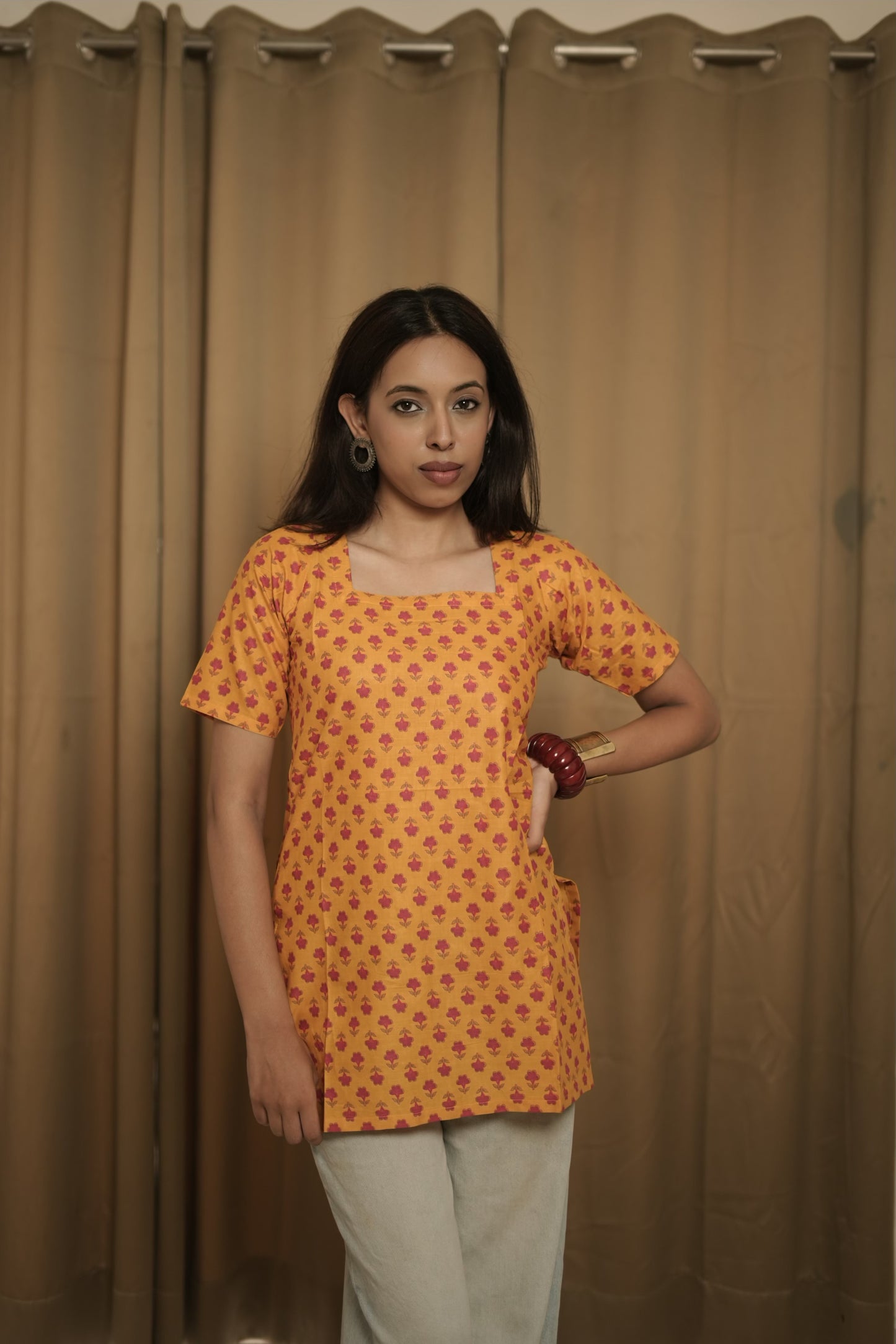 Bahaar cotton kurti for pooja