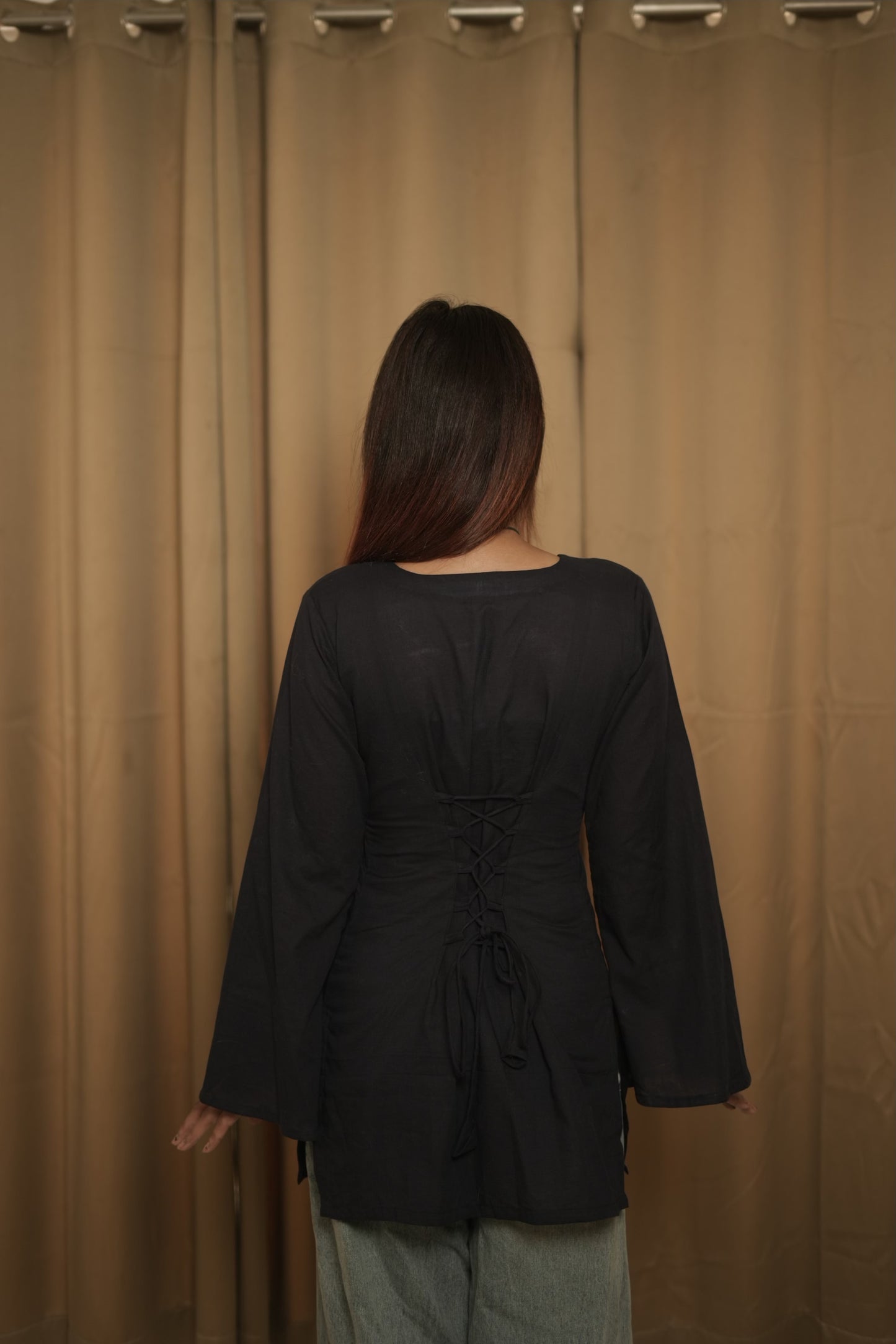 Nimrat navy blue corset kurti